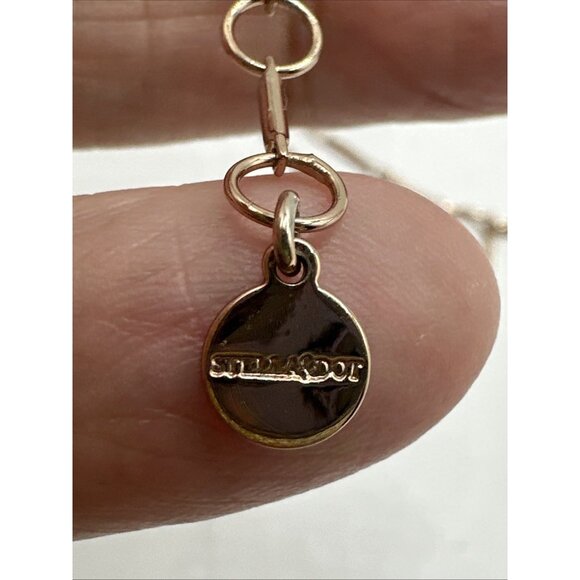 Stella & Dot Stone Rebel Pendant Rose Gold Tone Chain 27”with 3” Ext - Picture 9 of 11